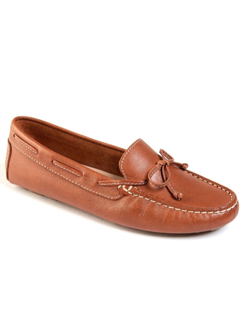Women Earth Origins Monarch Tan Driving Shoe Moccasin Loafer 10 Preppy Classic